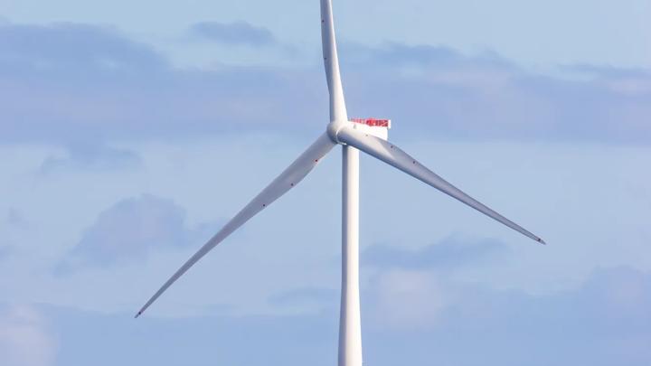 Offshore wind turbine, part of a windfarm