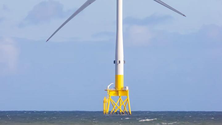 Offshore wind turbine, part of a windfarm