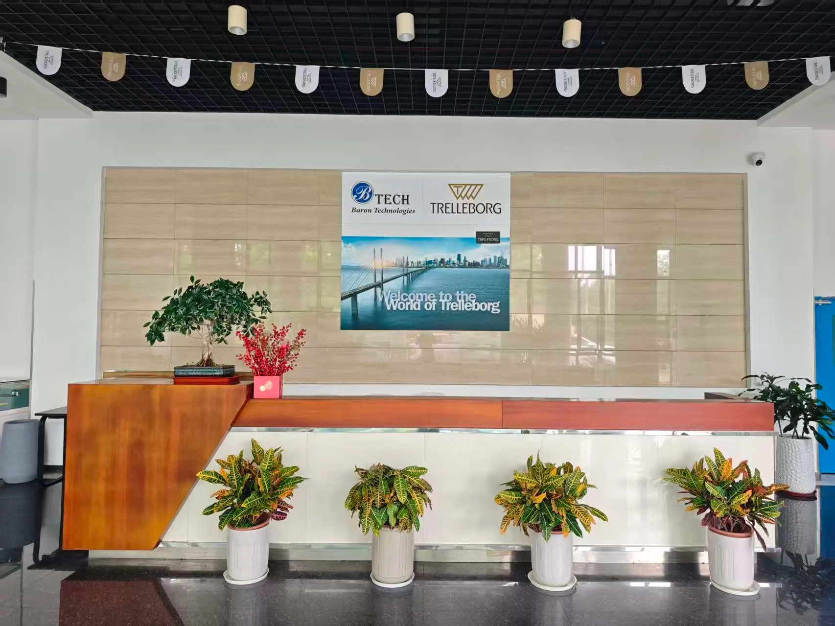 Interior of BaronTrelleborg Medical Solutions facility in Shanghai