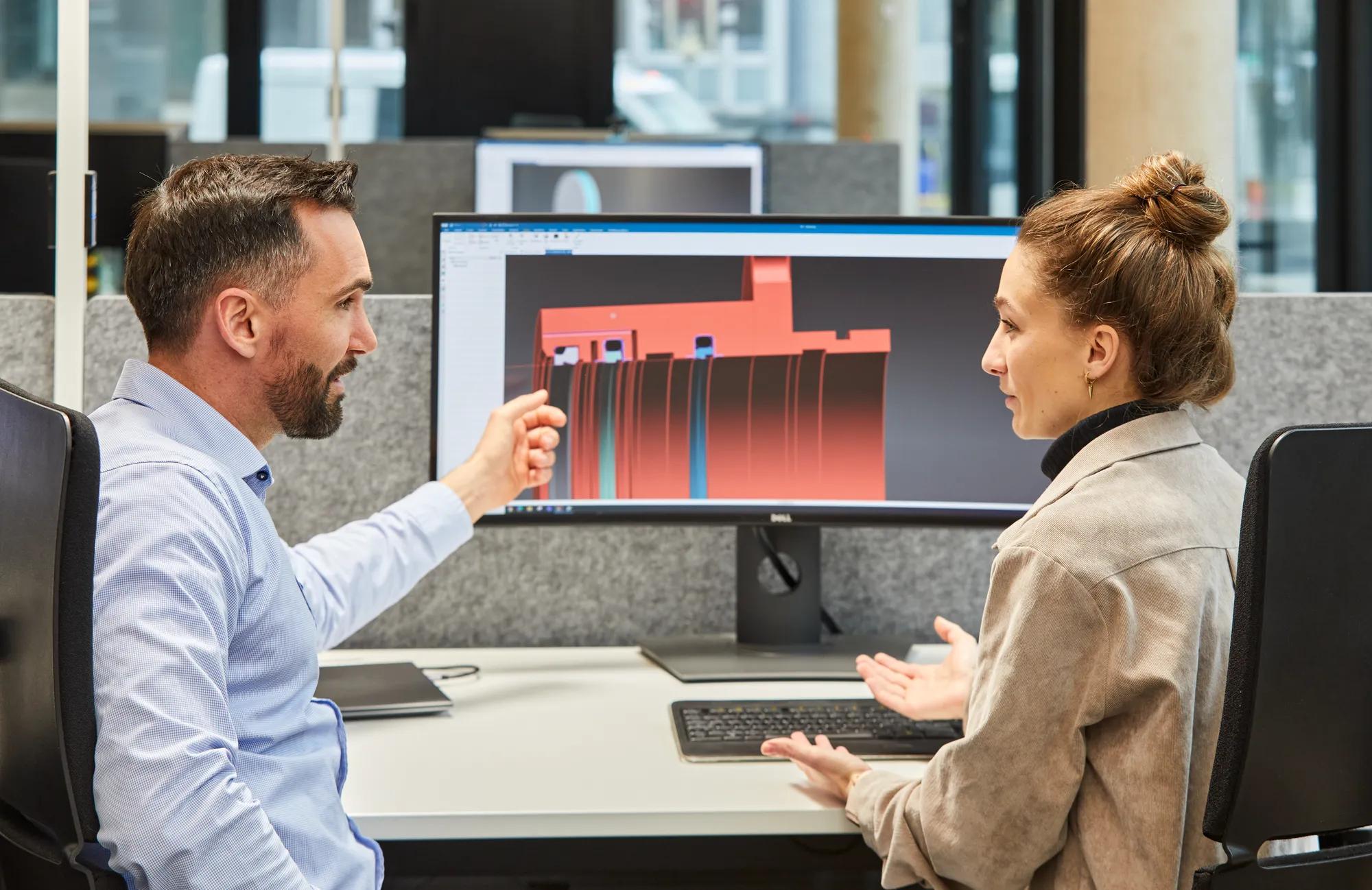 People working in R&D in Stuttgart