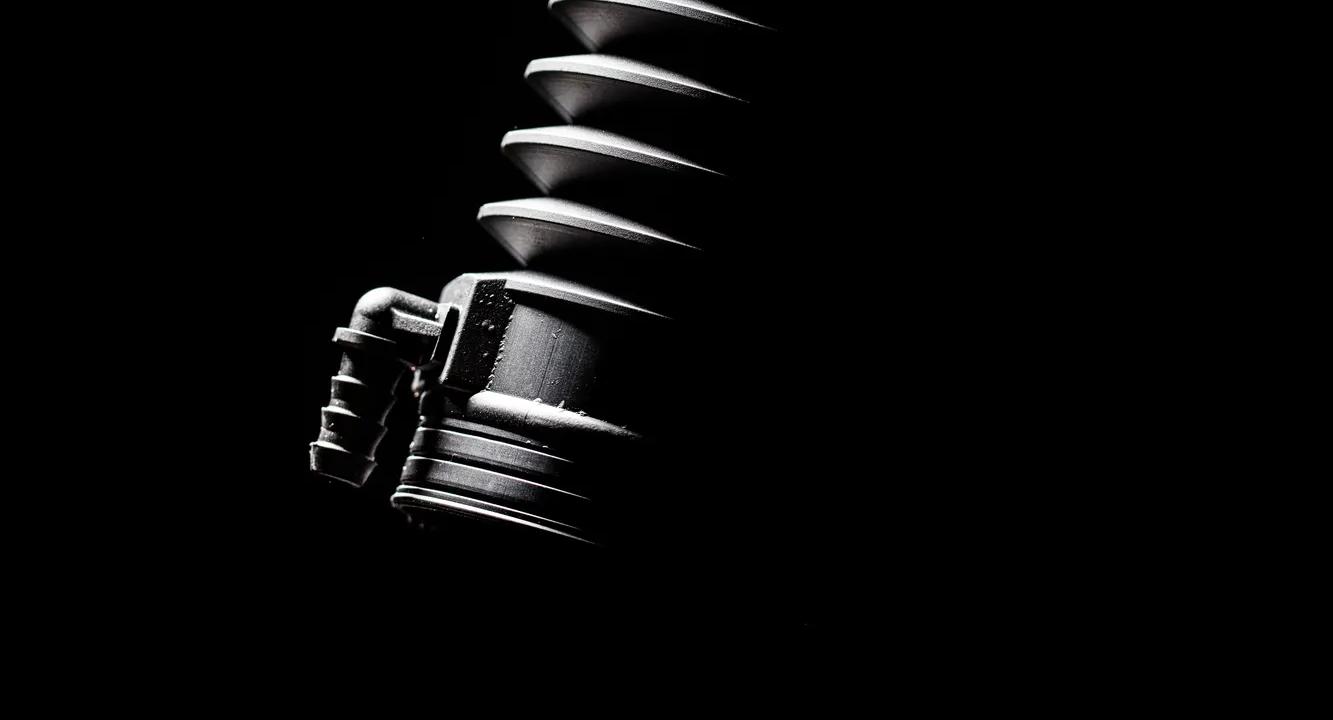 Our Rack and Pinion boot with an aspirator, specifically designed for HPS systems where air circulation occurs outside the rack.