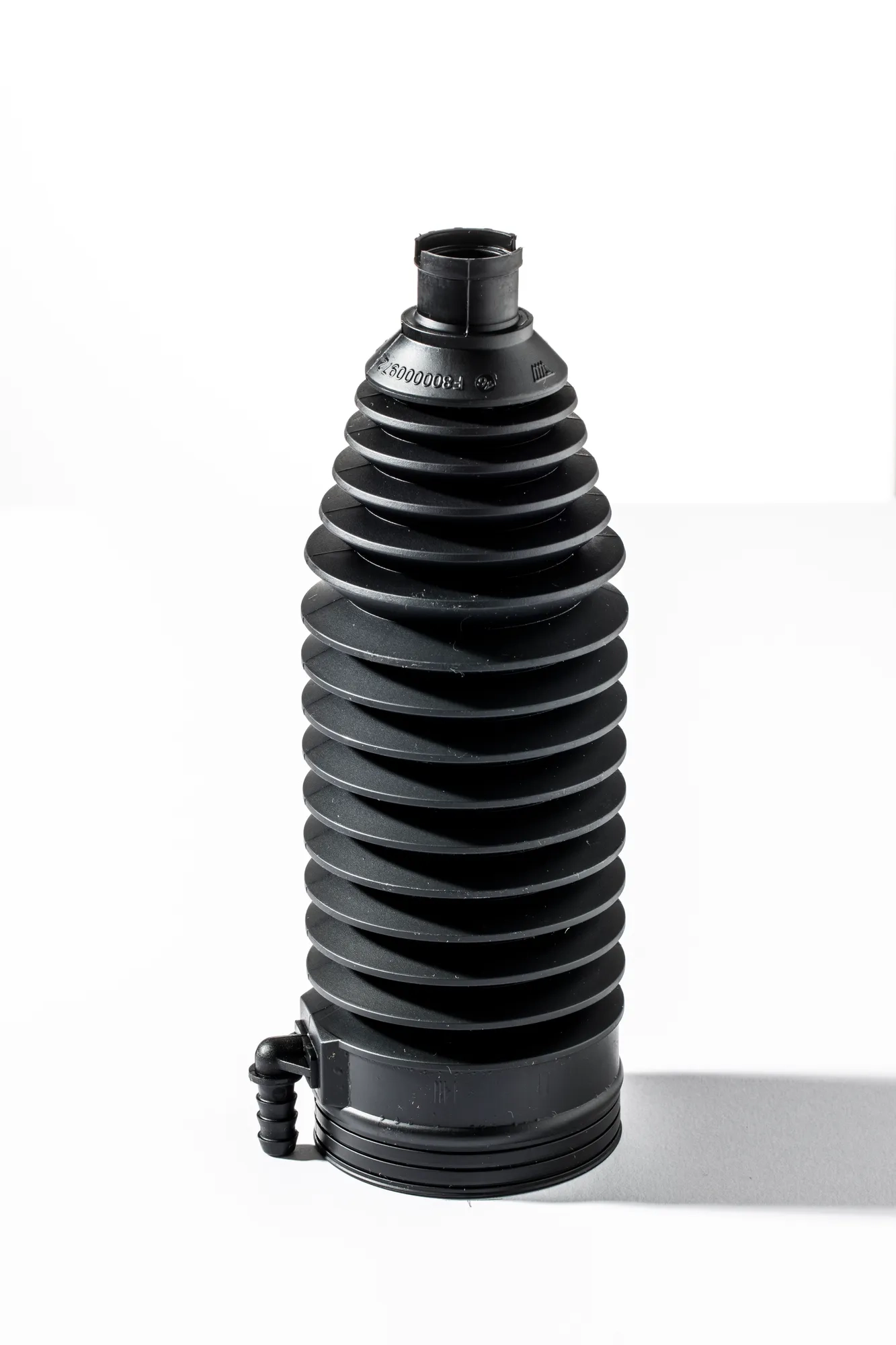 A rack and pinion boots with an aspirator.