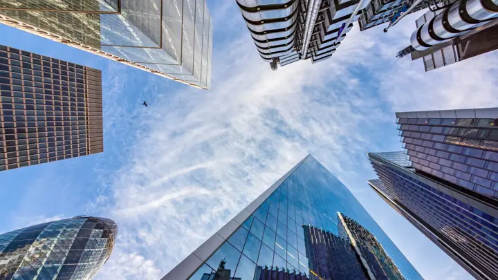 Skyscrapers in City of London, UK