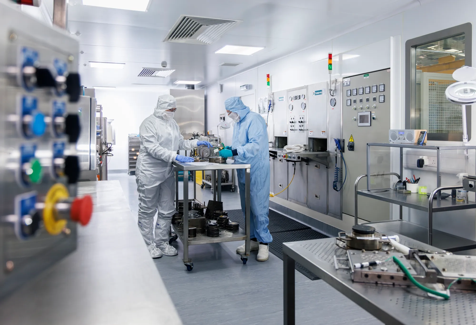 The cleanroom in Trelleborg's facility in Tewkesbury