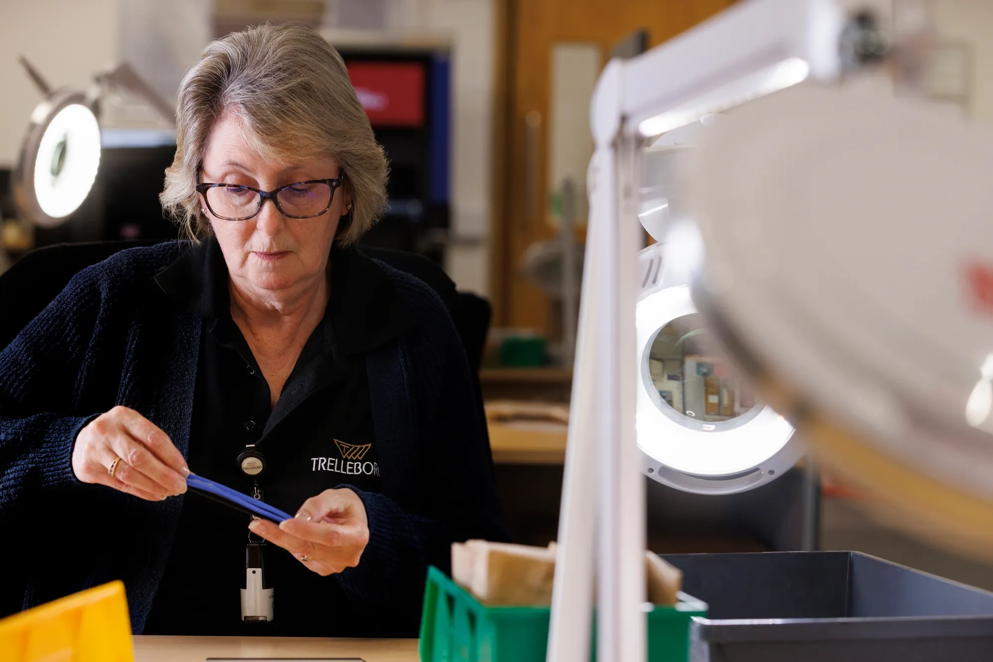 Quality inspection of an Isolast molded component