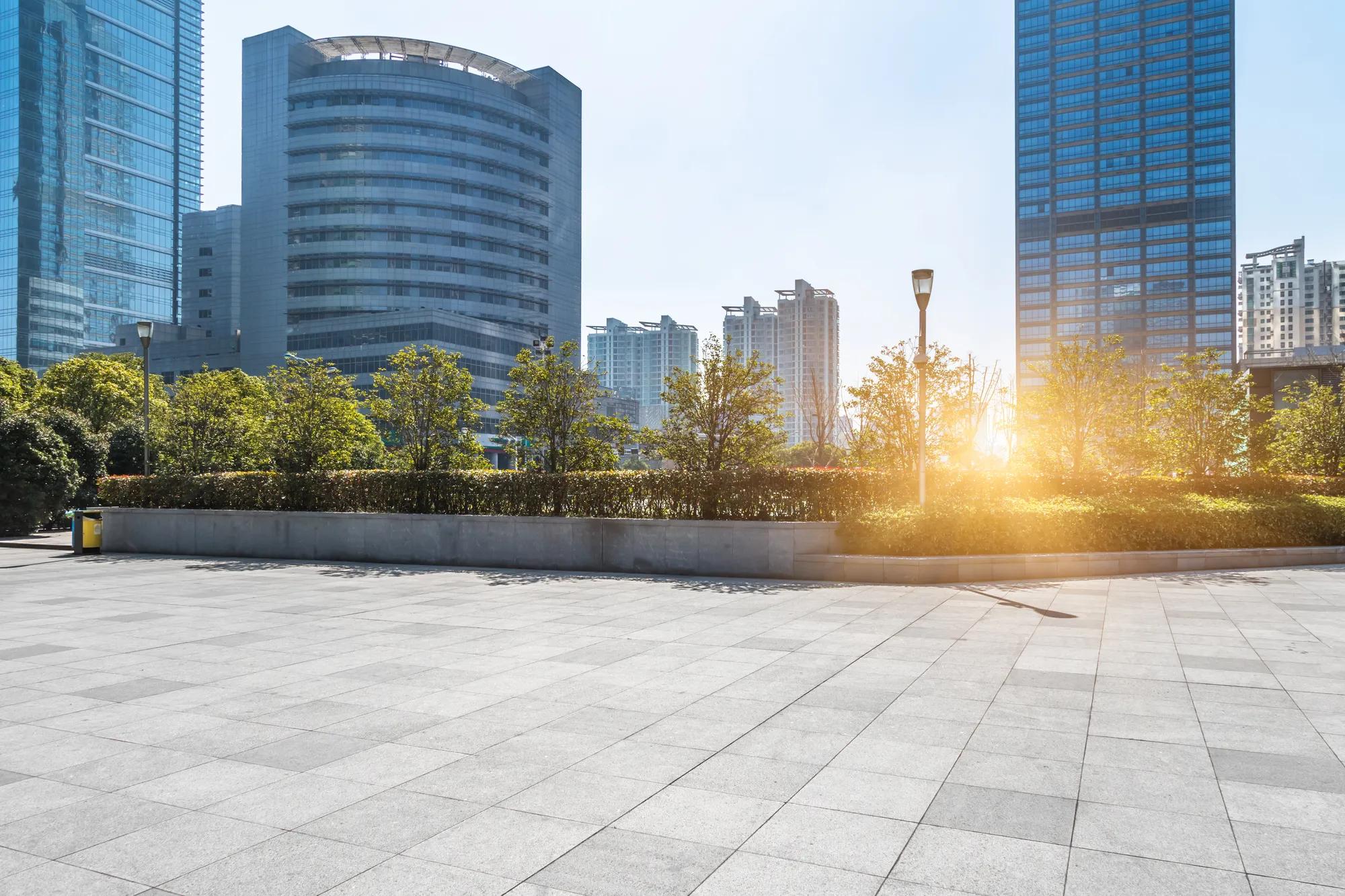 clean city buildings