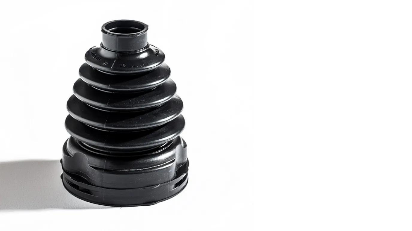 A CVJ tripod boot displayed against a clean white background, showcasing our expertise in design and TPE boot manufacturing.